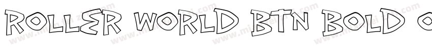 Roller World BTN Bold Out字体转换